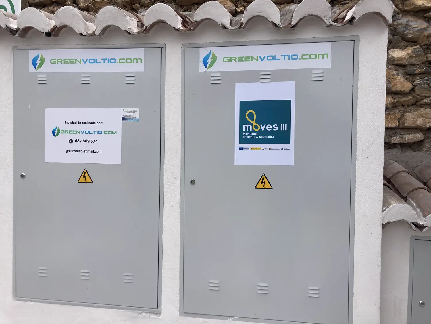 Los armarios de protección terminados